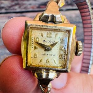Vintage 10k Gold Filled Bulova Self Winding Ladies Watch